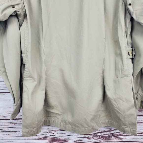 Boyt Harness Co Mens Medium Upland Beige Khaki Hunting Jacket - Picture 10 of 10